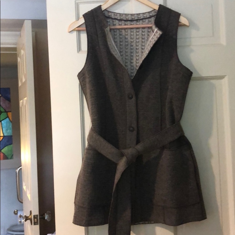 W by Worth Belted Wool Vest